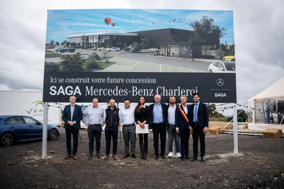 Nouvelle Etoile à Charleroi | Pose de la première pierre SAGA Charleroi