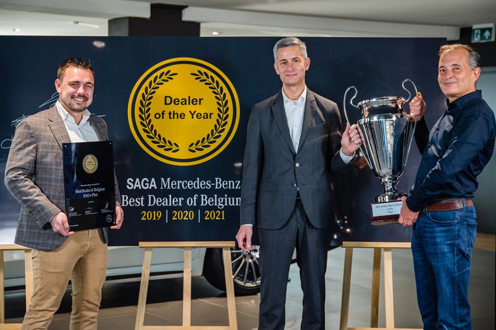 SAGA-Piret couronné « Best Mercedes-Benz Dealer of the Year » pour la troisième année consécutive