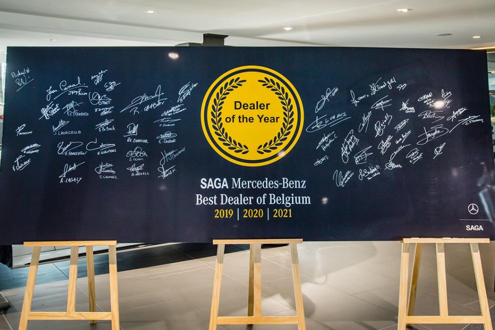SAGA-Piret couronné « Best Mercedes-Benz Dealer of the Year » pour la troisième année consécutive