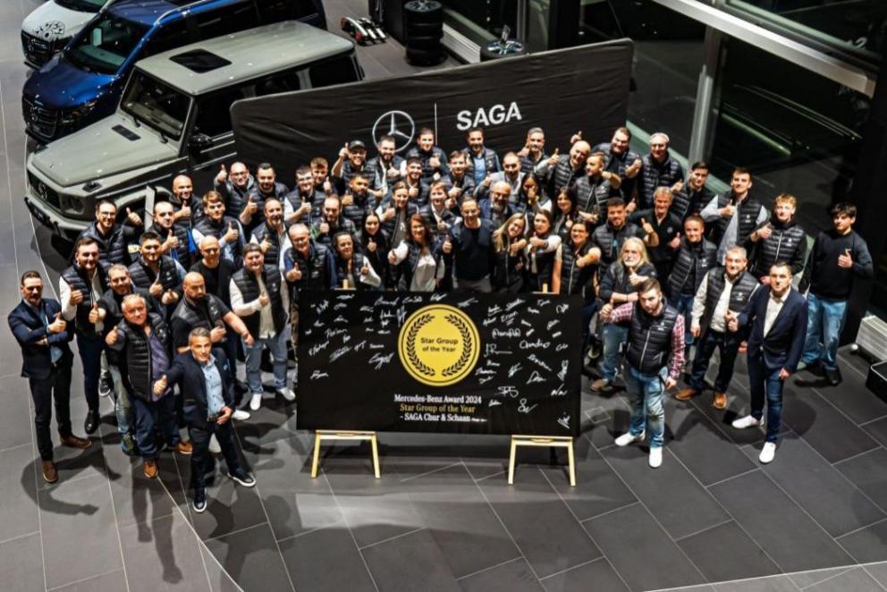 SAGA distingué "Groupe of the Year" par Mercedes-Benz Suisse