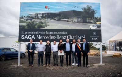 Pose de la première pierre SAGA Charleroi